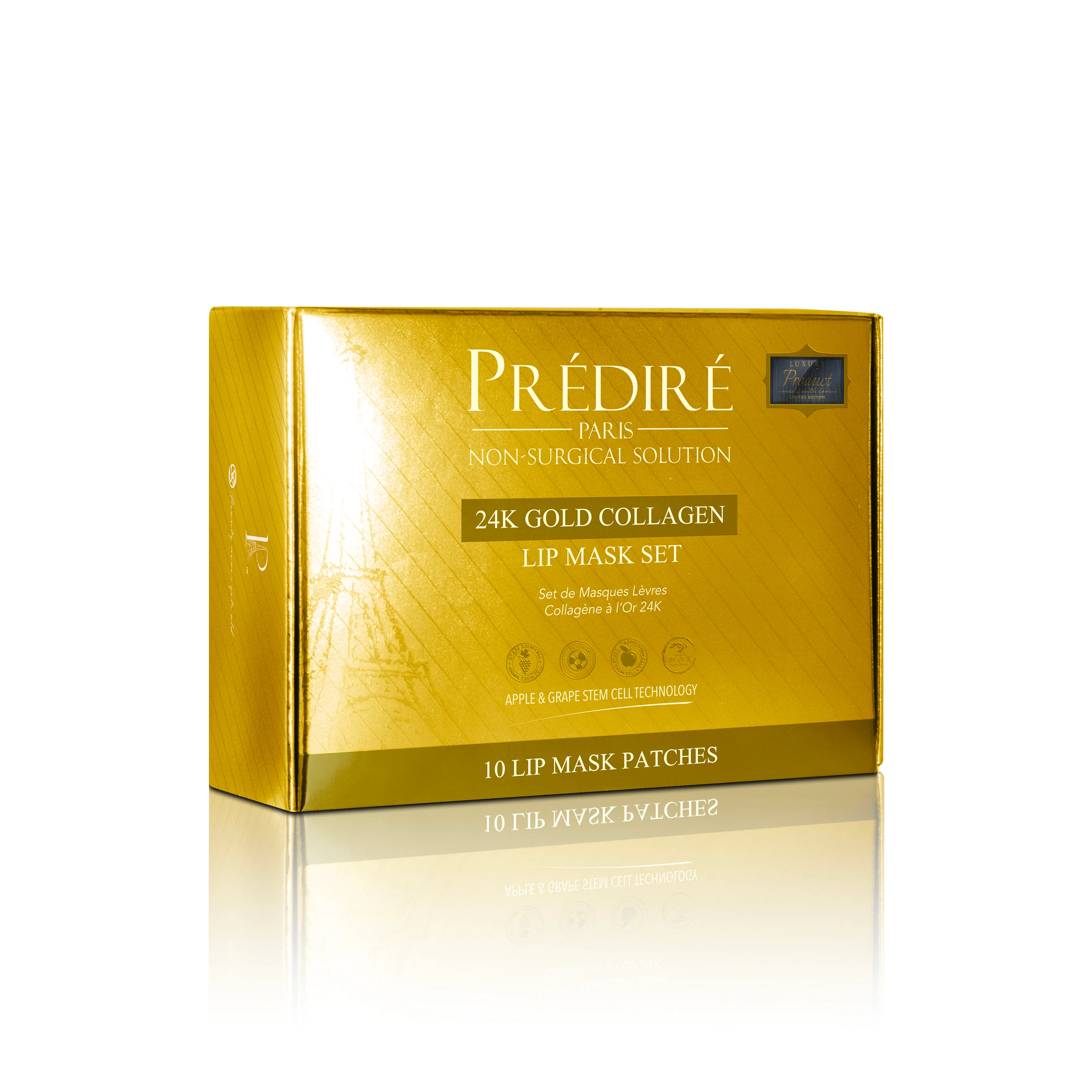 24K Gold Collagen Lip Mask Set (10 pieces) - Image 4