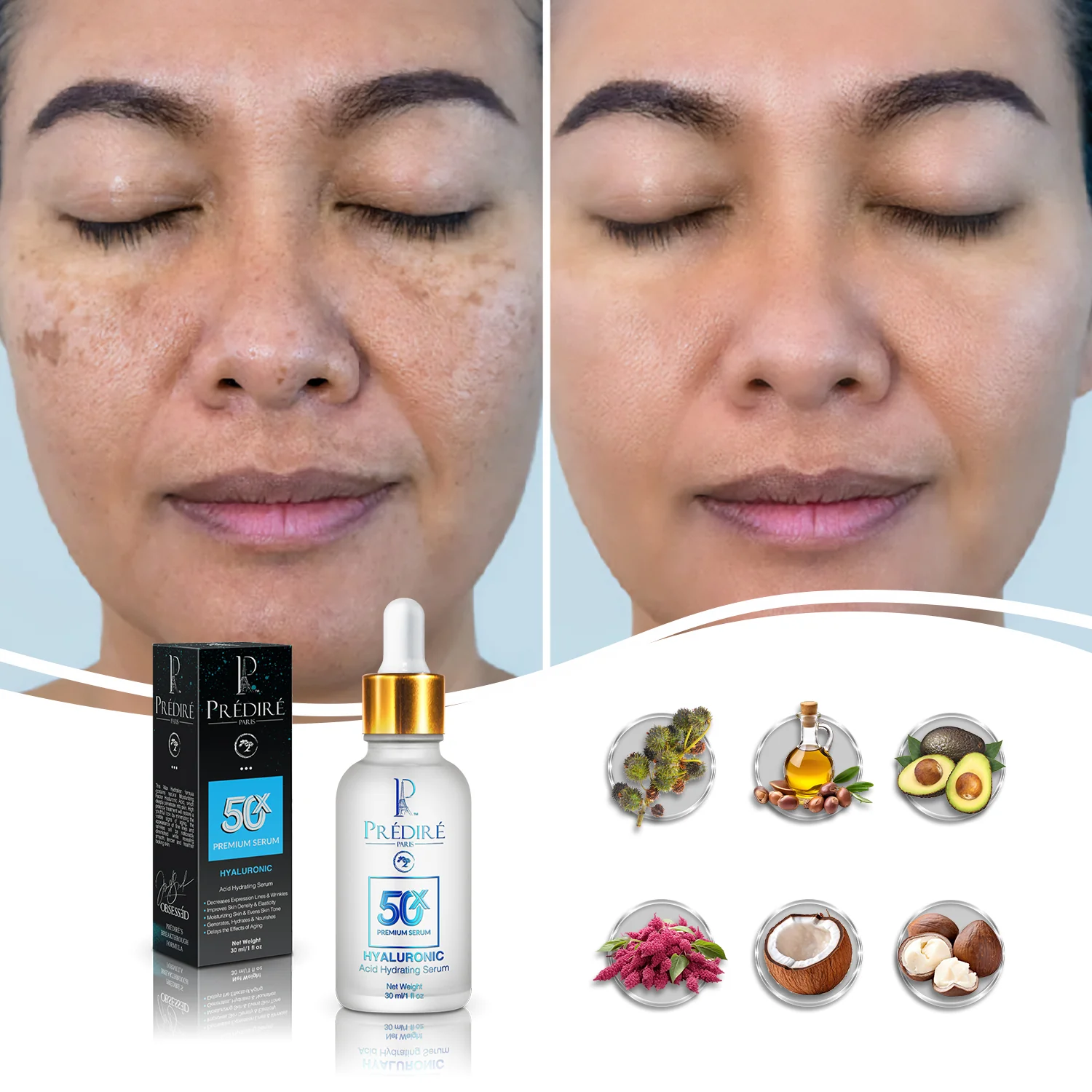 50X Premium Hyaluronic Acid Hydrating Serum - Image 3