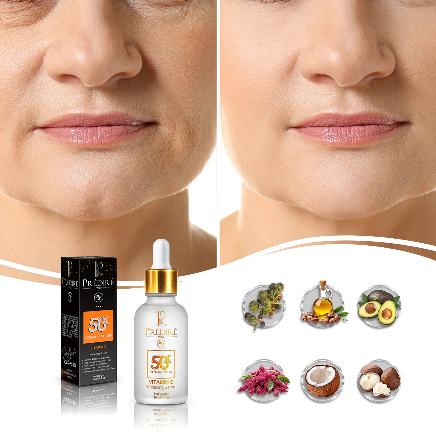 50X Premium Vitamin C Whitening Serum - Image 3