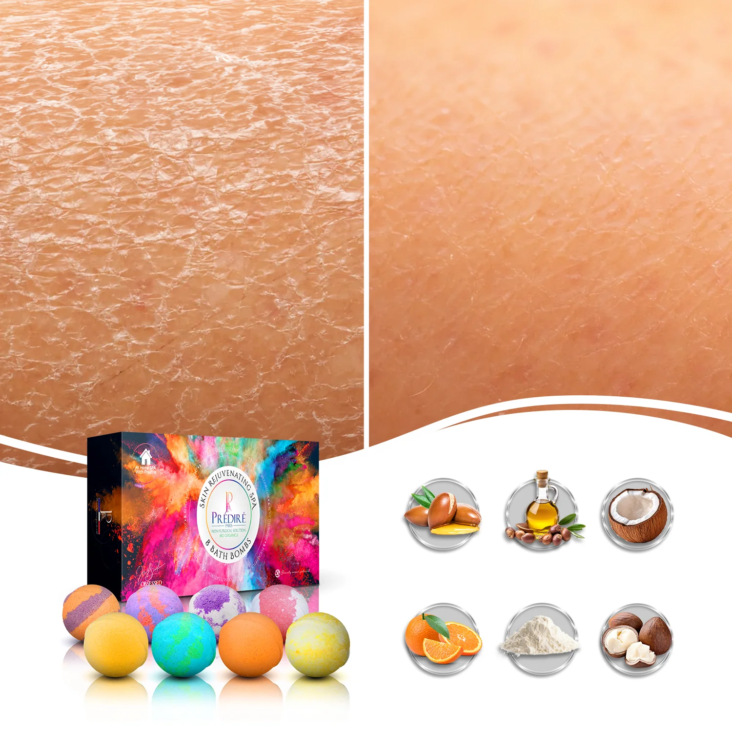 8 Bath Bombs | Skin Rejuvenating Spa - Image 4