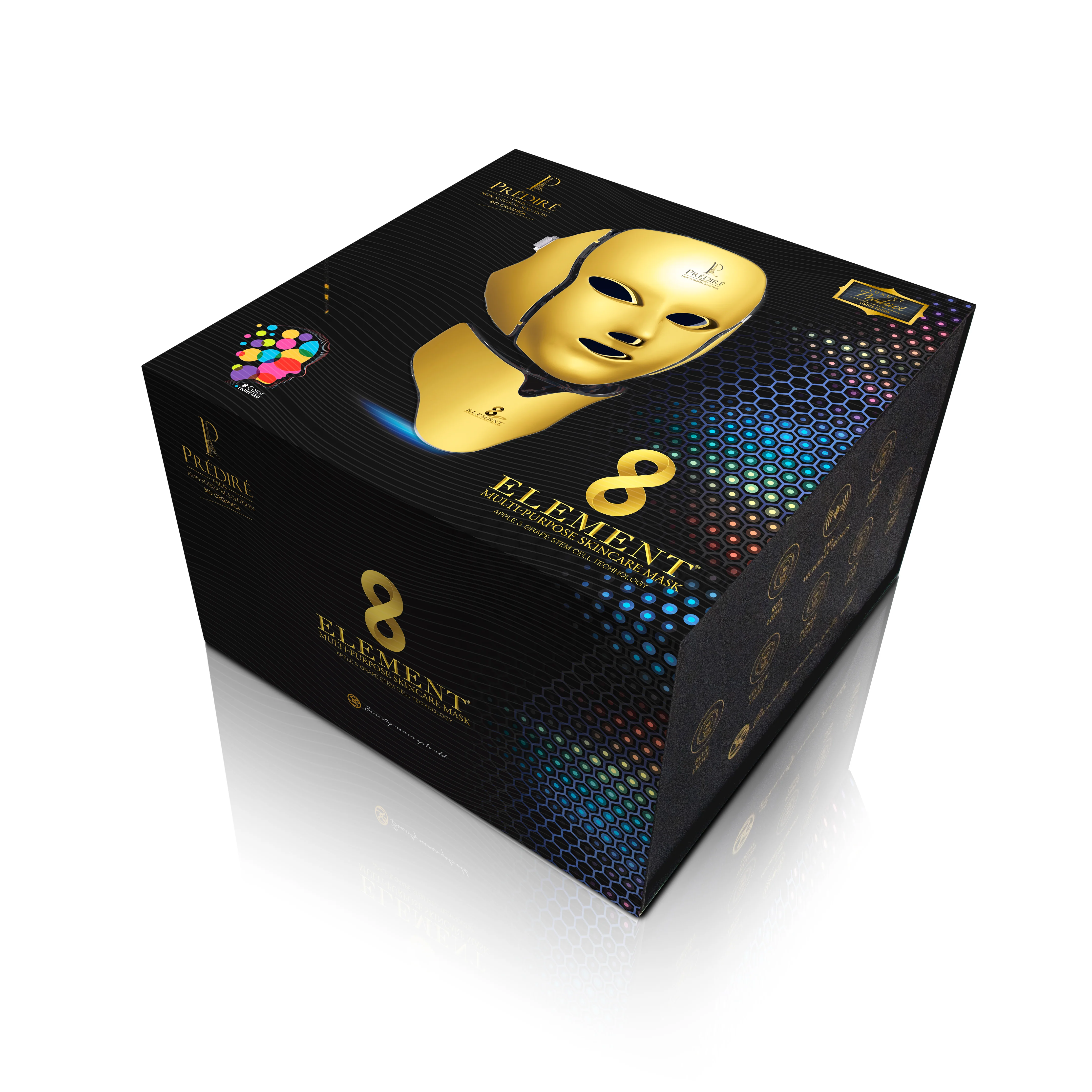 8 Element Multi-Purpose Skincare Mask (GOLD) | Non-Surgical Solution LED Treatment - Image 11