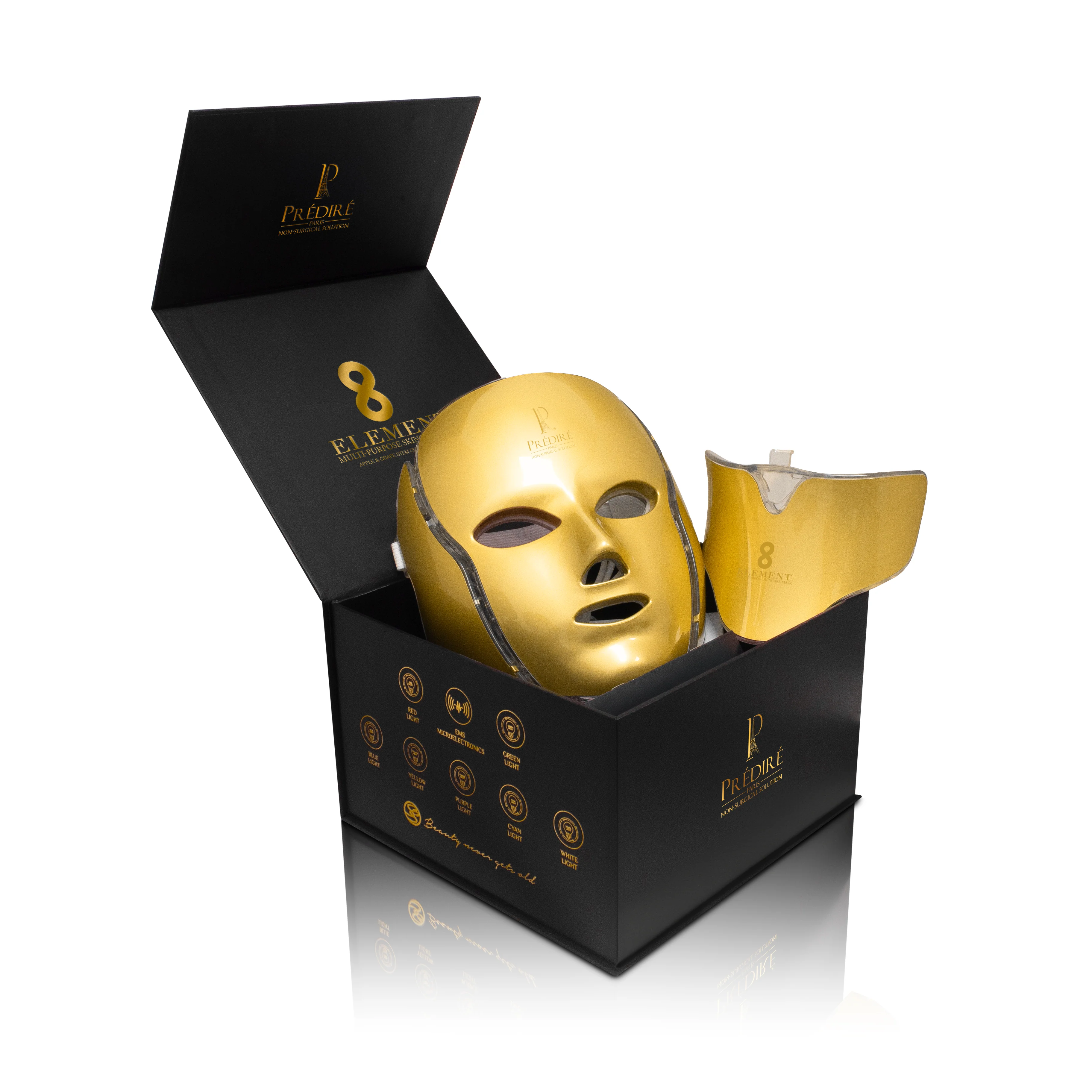8 Element Multi-Purpose Skincare Mask (GOLD) | Non-Surgical Solution LED Treatment - Image 5