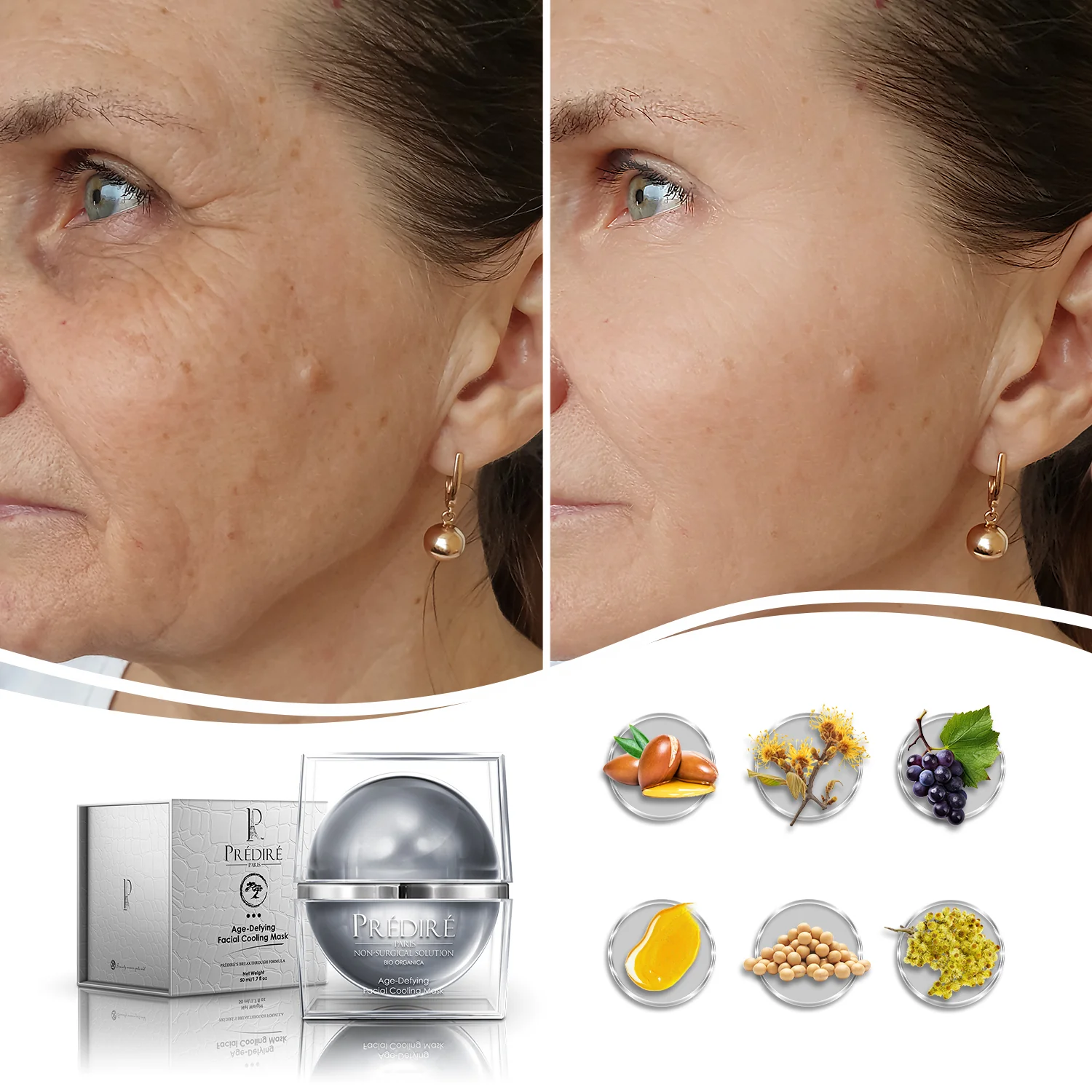Age-Defying Facial Cooling Mask Powered by Retinol (Removes Impurities & Unclogs Pores), 50ml - Image 3