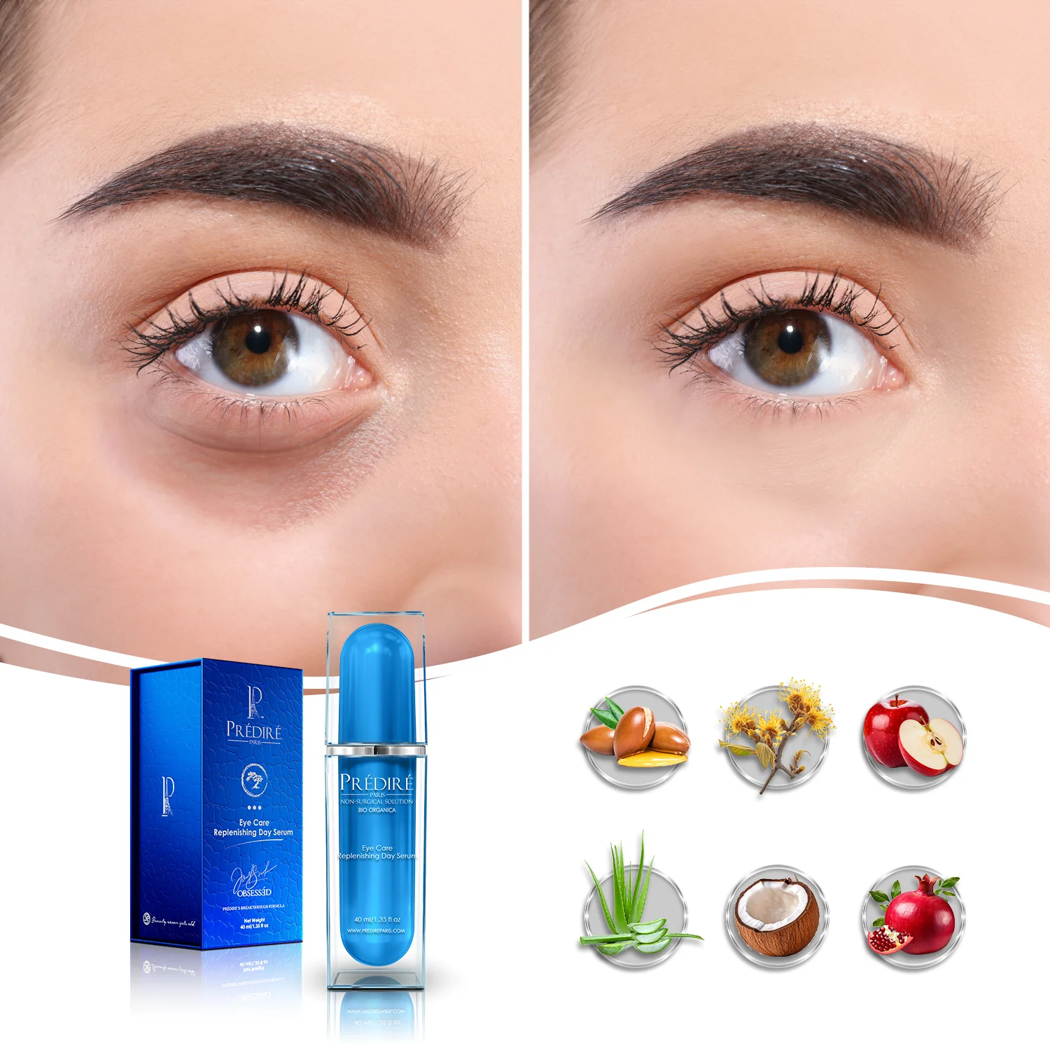 Intensive Rapid Renewal Eye Care Anti Aging Day Serum (Treats Puffiness and Dark Circles) - Image 5