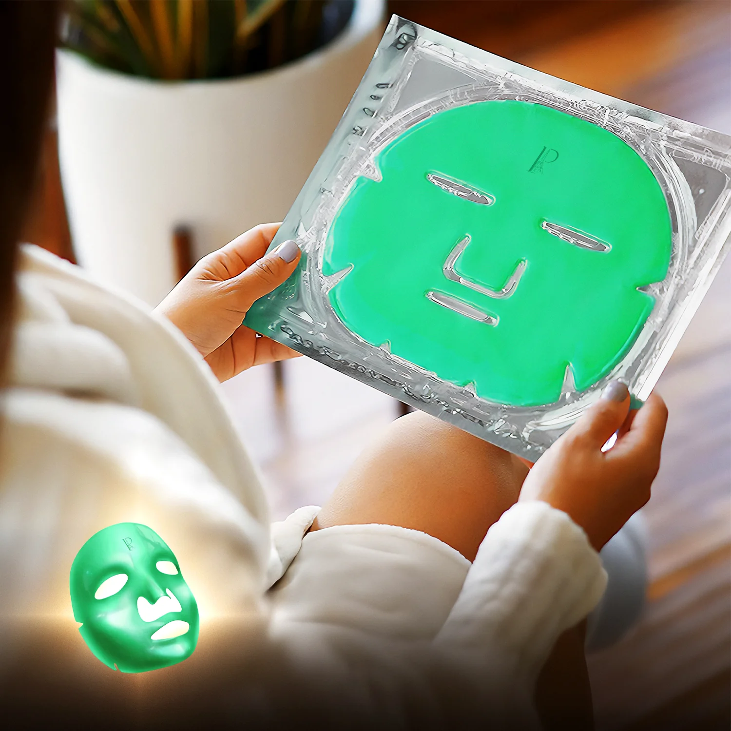 Green Tea Cell Moisturizing Facial Mask - Single Mask - Image 2