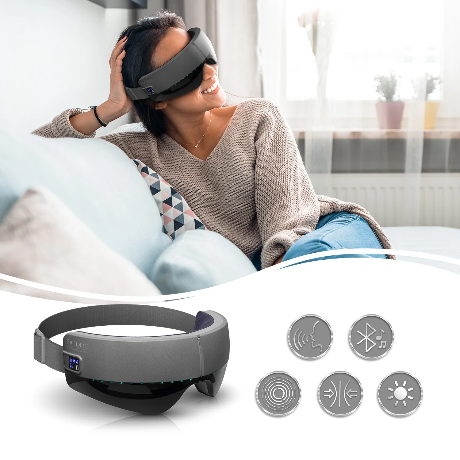 Micro-Space Pro Heat Compression Eye Massager. With AI Voice Control - Image 4