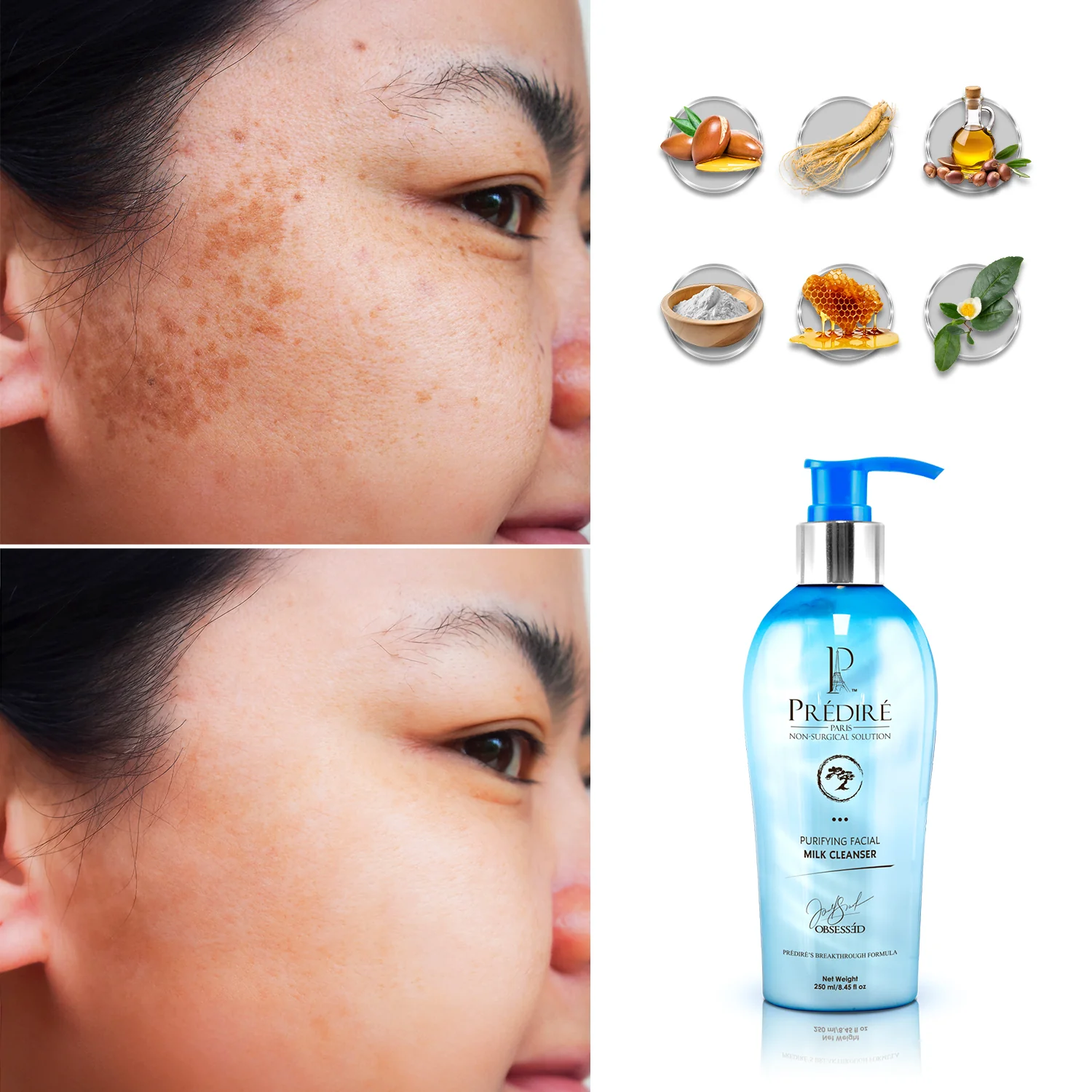 Purifying Facial Milk Cleanser, 250ml - Image 3