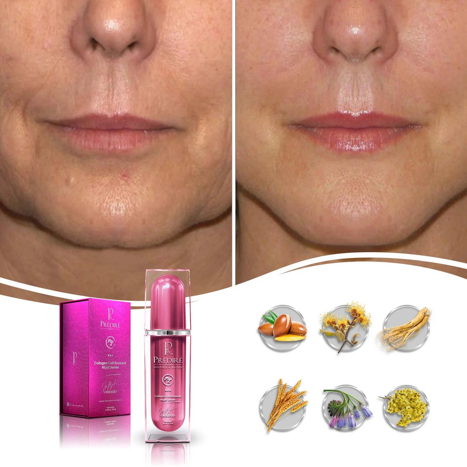 Collagen Cell Renewal  Night Serum (Treats Wrinkles & Age-Defying) - Image 2