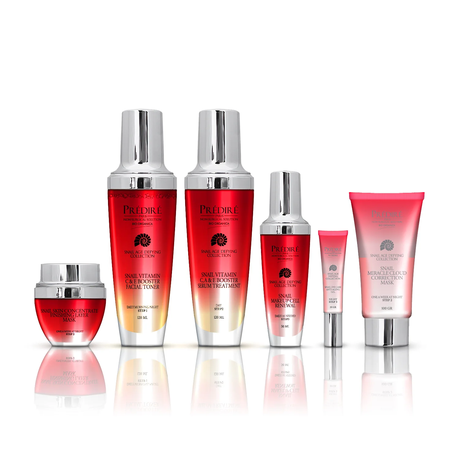 Snail Age-Defying Collection | Concentrate, Serum, Gel, Renewal, Mask, & Toner  | Limited Edition - Image 2