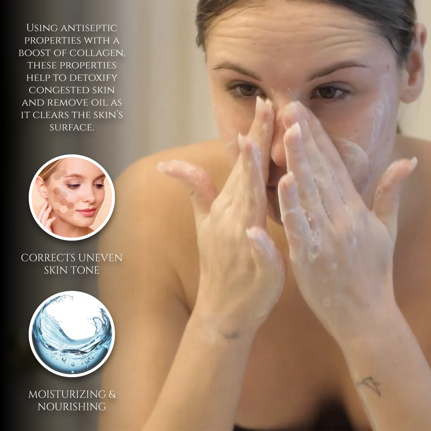 Triple Acting Facial Cleansing Scrub Powered by Bio Organica Collagen Technology - Image 4